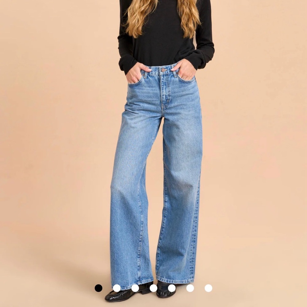 La Ligne Isadora High-rise Wide- leg Jean, Sz 28